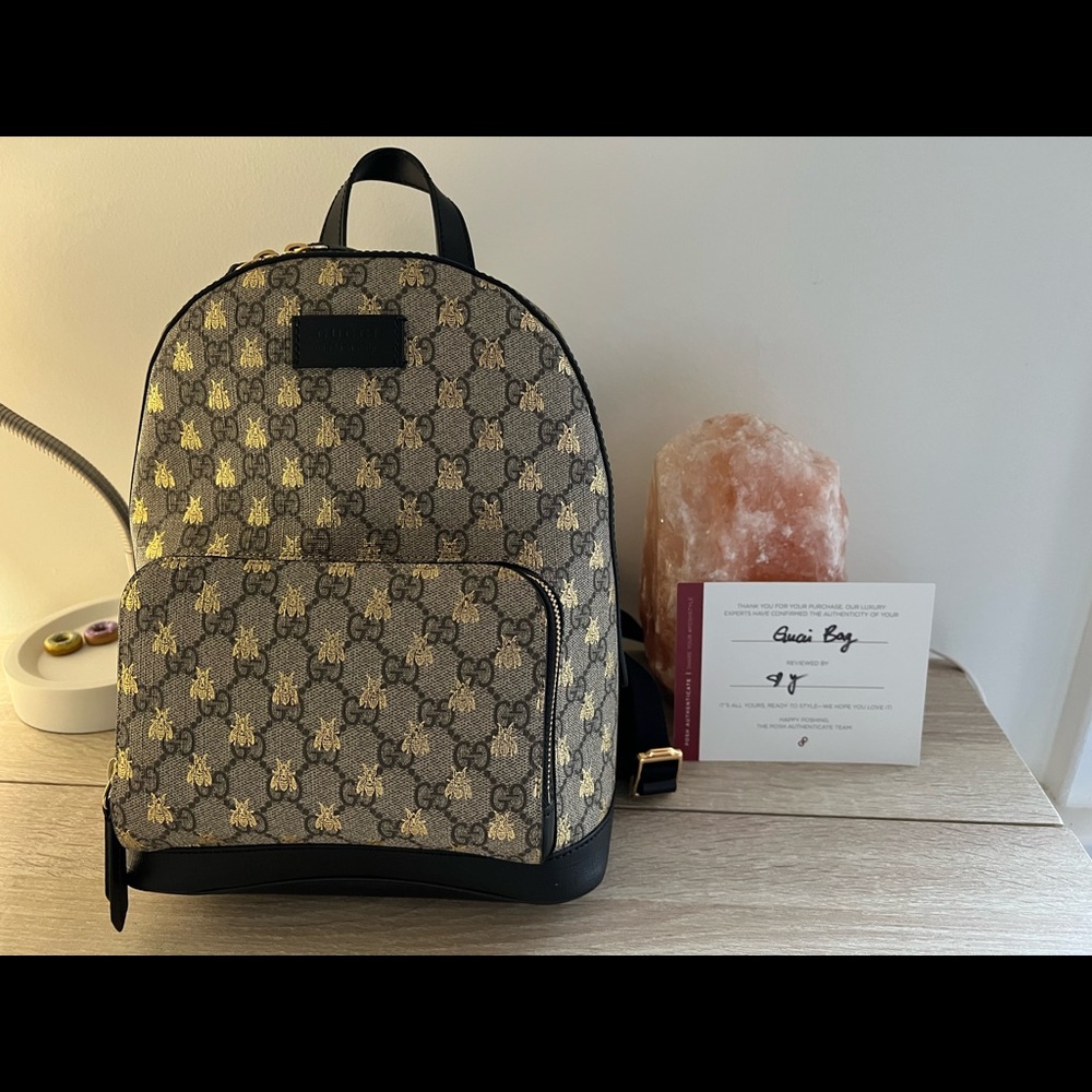 Gucci Supreme Gold Bess Backpack! Excellent Condition!